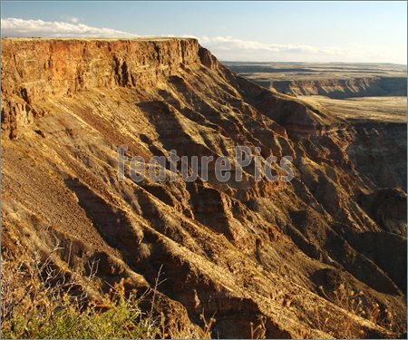 Fish River Canyon At Sunset Namibia Picture  Stock Picture At