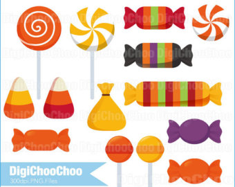 Halloween Candy Lollipop Clip Art  For Personal And Small Commercial