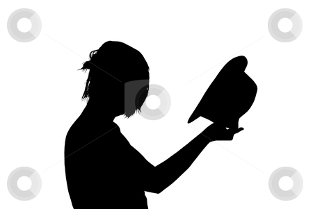 Hat Off Vector Stock Vector Clipart Woman Taking Hat Off Isolated On    
