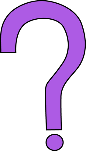 Question Mark Clip Art Image   Large Purple Question Mark