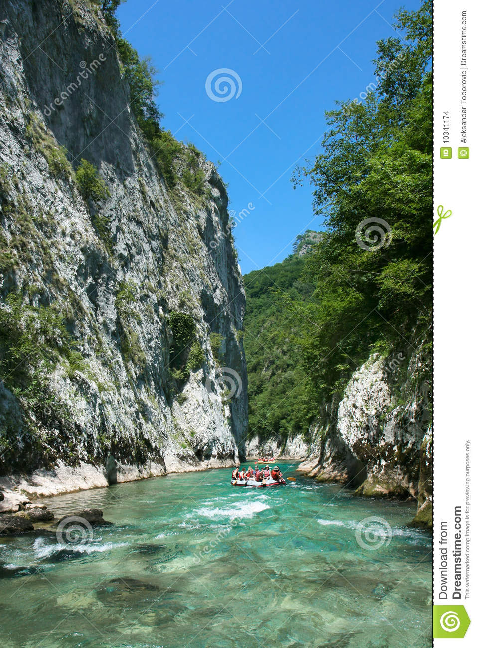 Rafting In The Beautiful Canyon Of River Neretva Bosnia And