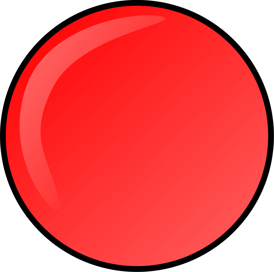 Red Round Button Clipart Vector Clip Art Online Royalty Free