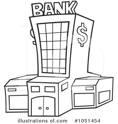 Royalty Free  Rf  Bank Clipart Illustration By Dero   Stock Sample