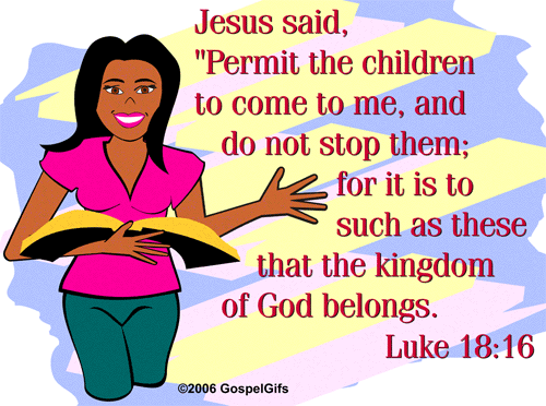 Sunday School  Jesus Said  Permit The Children To Come To Me 