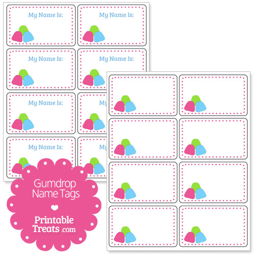Terms Of Use For The Gumdrop Name Tags Download