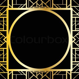 Abstract Background With Square Symmetric Frame Brown   Vector