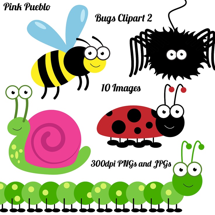 Bugs Clipart Clip Art Insects Clipart Clip Art Vectors   Commercial