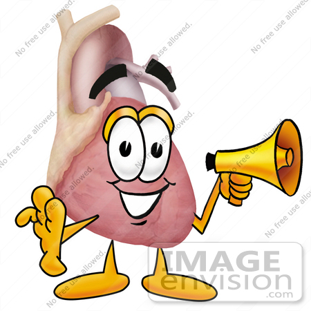 Cardiologist Clipart 24346 Clip Art Graphic Of A Human Heart Cartoon