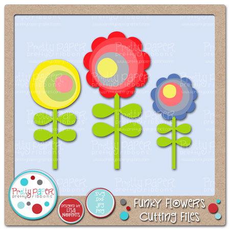 Cf0229 Funky Flowers Cutting Files This Funky Flowers Cutting Files