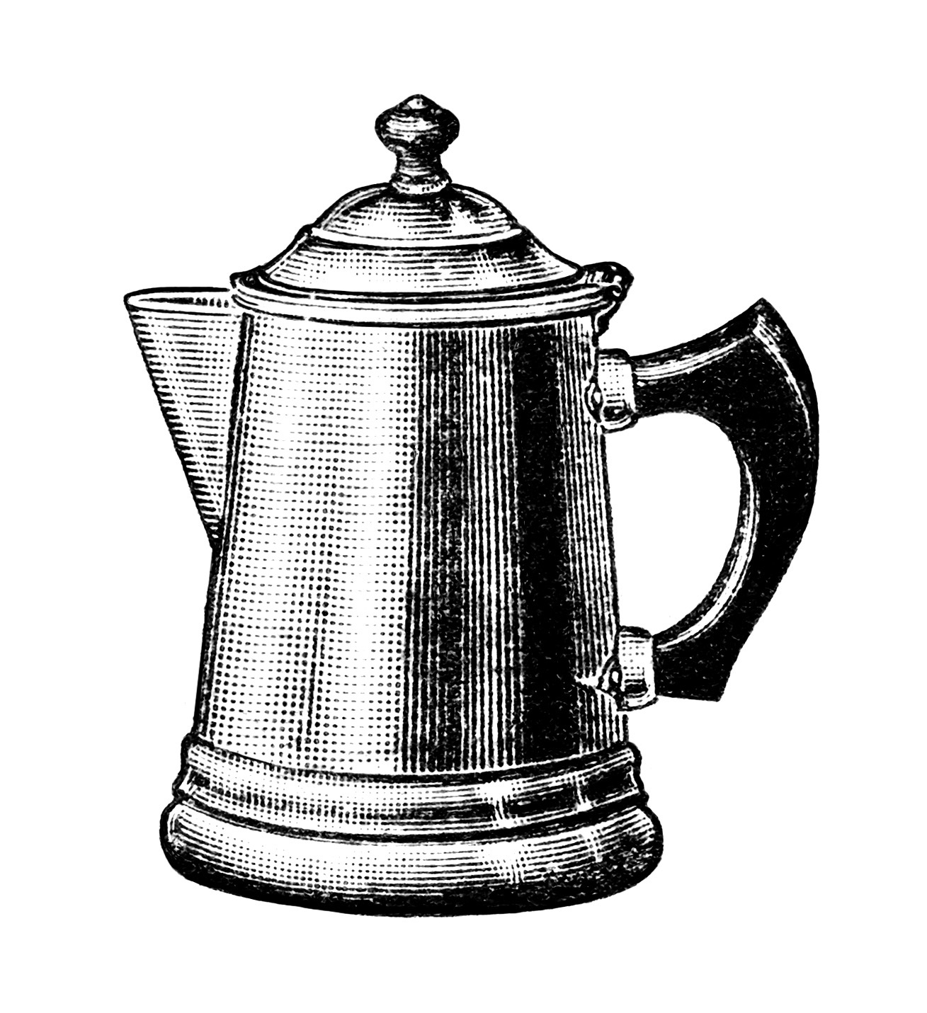 Coffee Pot Clipart Old Fashioned Coffee Maker Black And White Clip