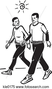 Illustration   A Couple Walking Together  Fotosearch   Search Clipart