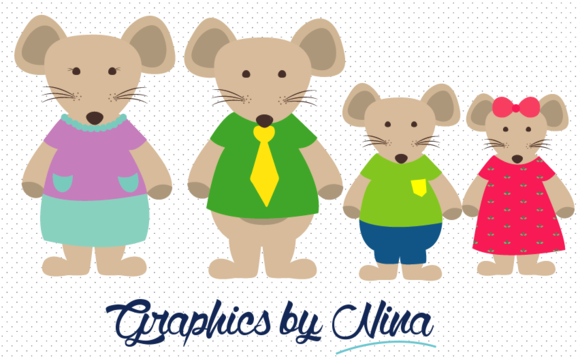 Mouse Family Clipart