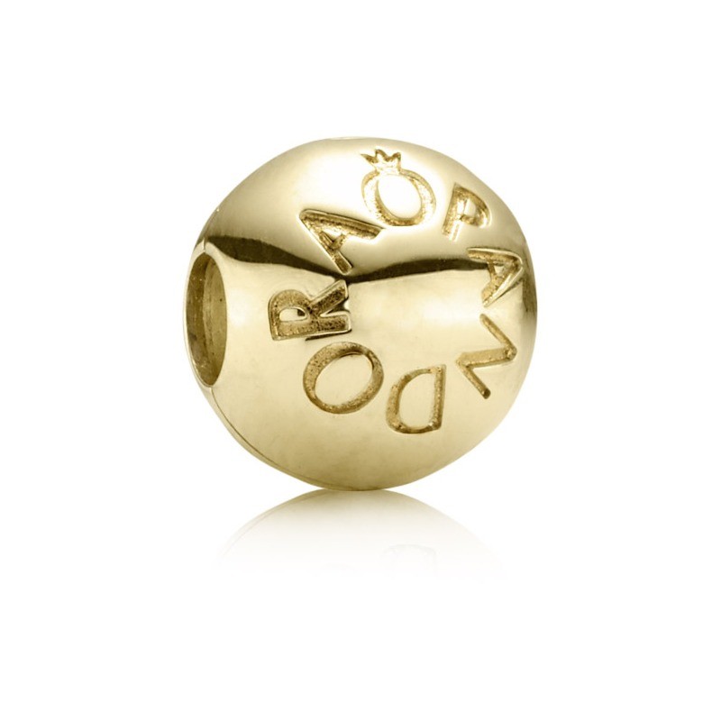 Pandora Clip Kugel Motiv Logo 14 K Gelbgold Poliert 751015   Uhr De