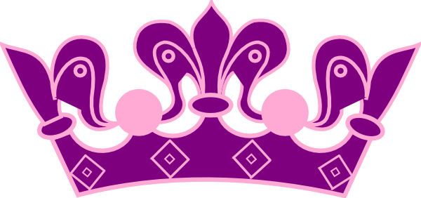 Princess Crown Pink Purple Clip Art   Vector Clip Art Online