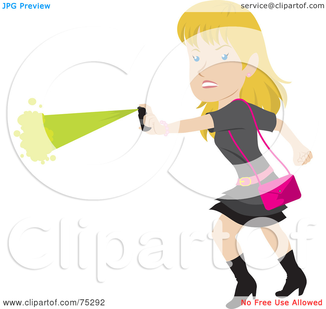 Royalty Free  Rf  Clipart Illustration Of A Tough Blond Caucasian