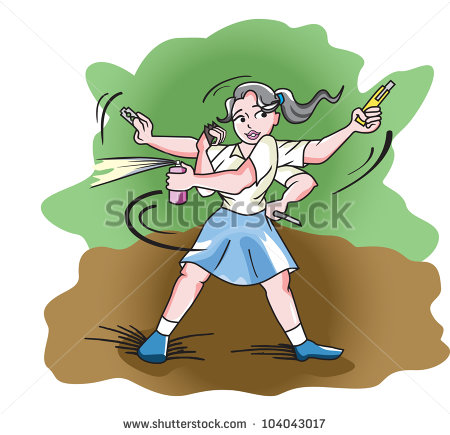 Self Defense Girl In A Blue Skirt Using A Blade Pepper Spray Knife    