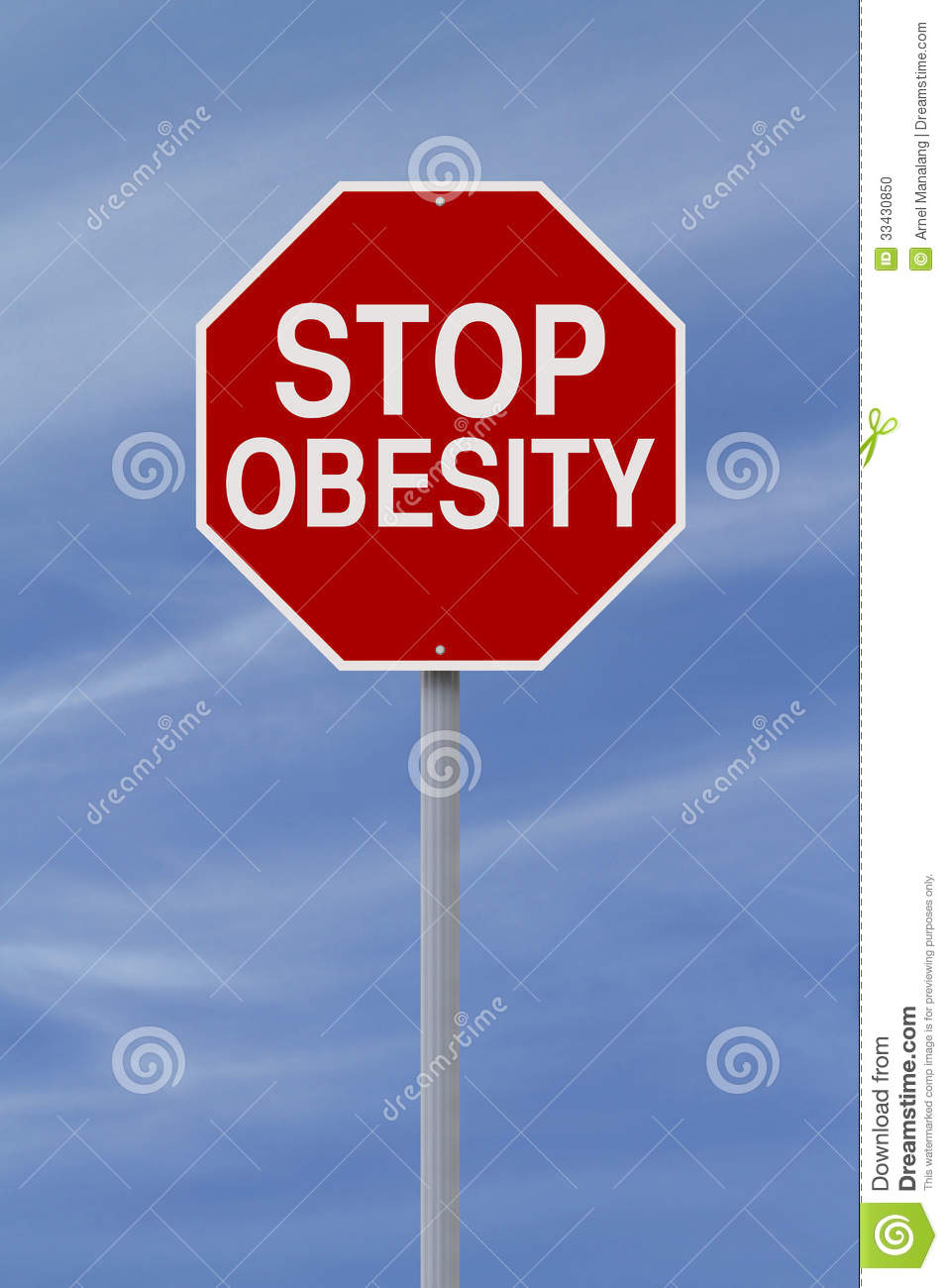 Stop Obesity Stock Photo   Image  33430850