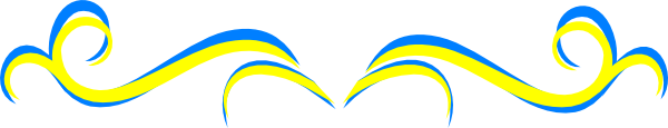 Swirl Blue Yellow Clip Art At Clker Com   Vector Clip Art Online