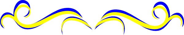 Swirl Yellow Blue Bottom Clip Art   Vector Clip Art Online Royalty