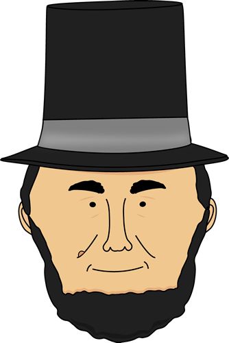 Abraham Lincoln Face Clip Art   Abraham Lincoln Face Image