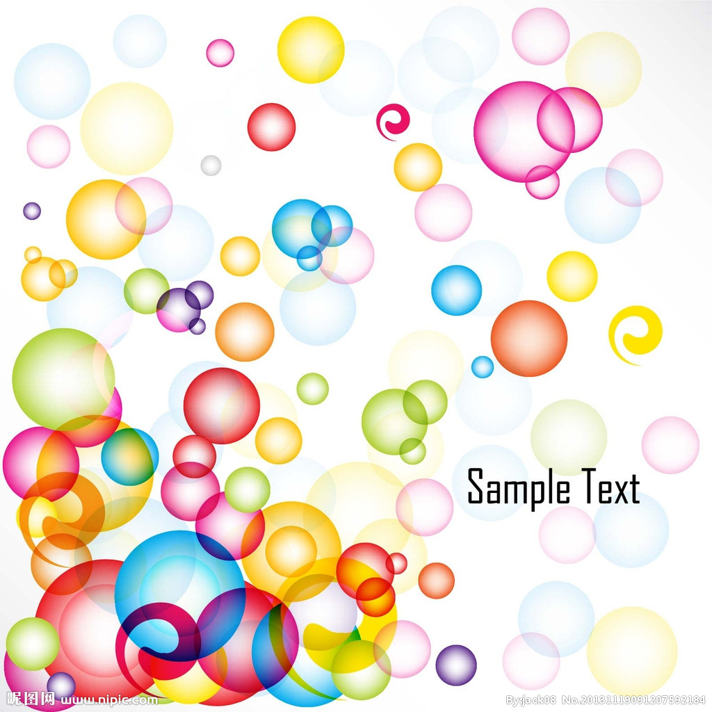 Colorful Bubbles Clip Art
