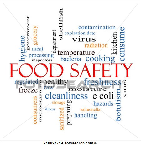 Drawing   Food Safety Word Cloud Concept  Fotosearch   Search Clip Art