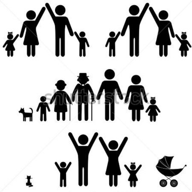 Family Icon  Person Vector Woman Man  Child Grandfather Grandmother