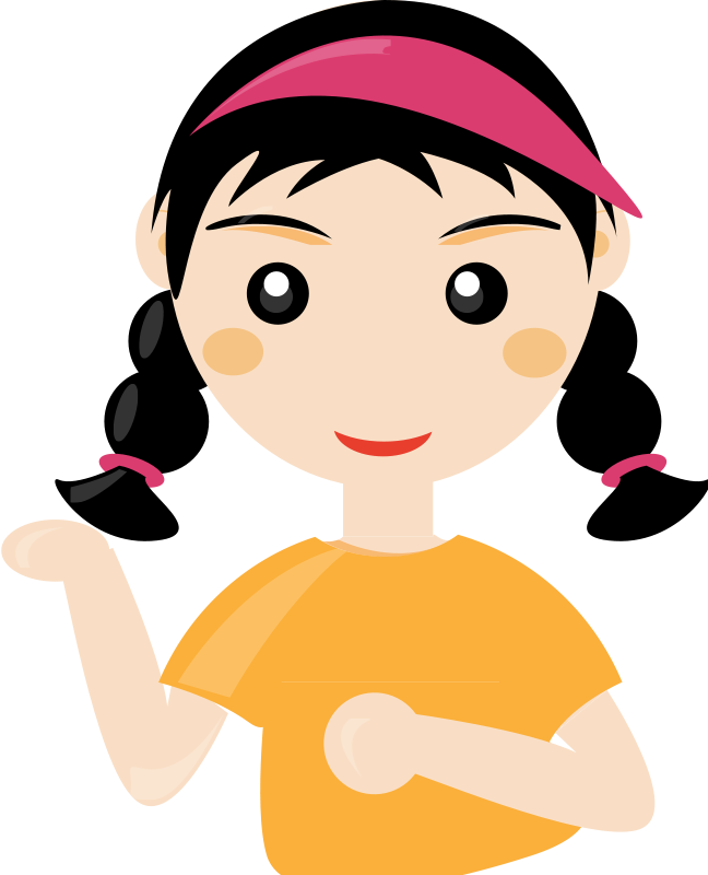 Free Clipart  Cute Girl2   People