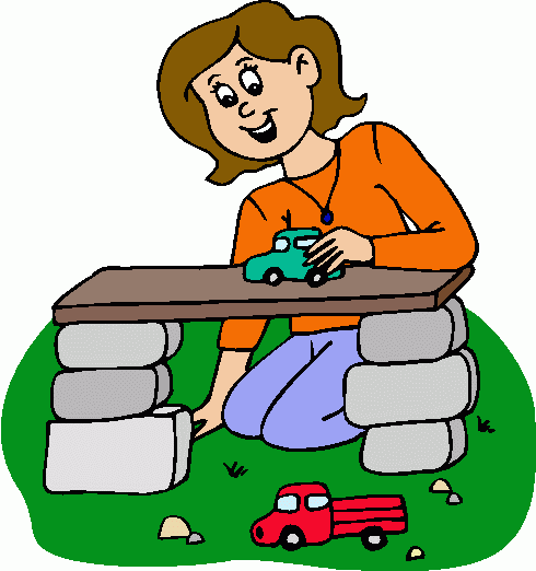 Girl Playing With Cars Clipart   Girl Playing With Cars Clip Art