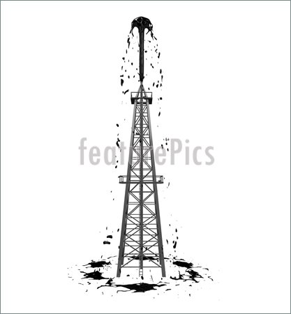 Illustration Of Oil Derrick 2  Illustration To Download At Featurepics