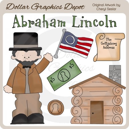 Lincoln   Clip Art    1 00   Dollar Graphics Depot Quality Graphics    