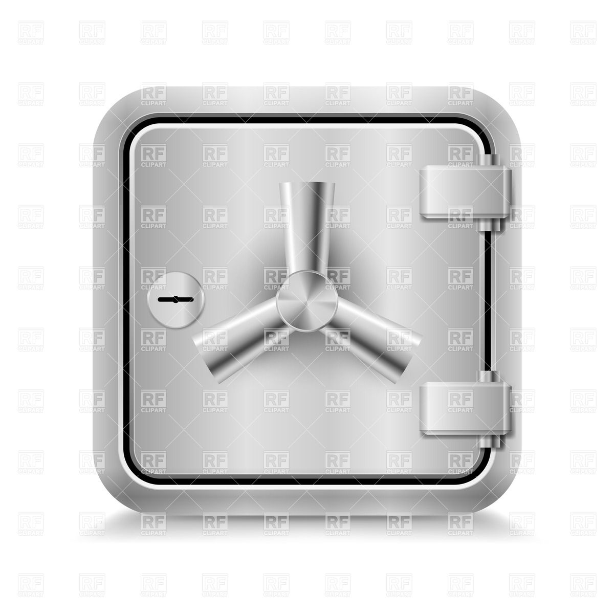 Lock On White Background Download Royalty Free Vector Clipart  Eps