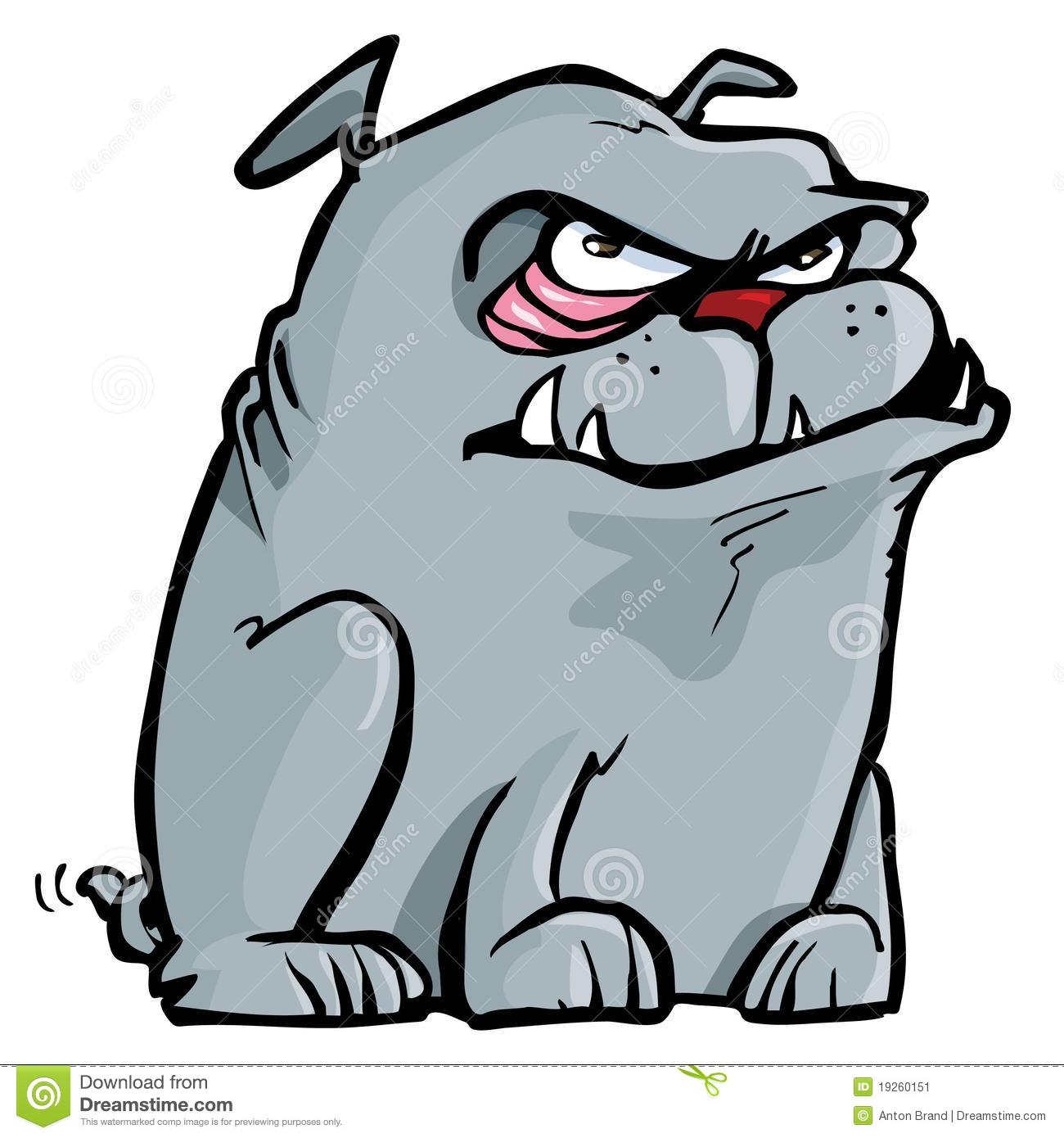 More Similar Stock Images Of   Cartoon Of Mean Bulldog