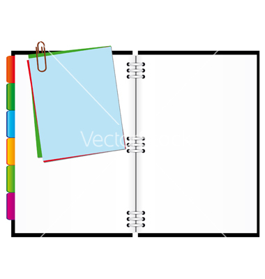 Open Notepad Vector