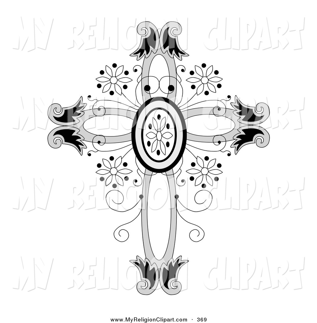 Ornate Cross Clipart Religion Clip Art Of An Ornate