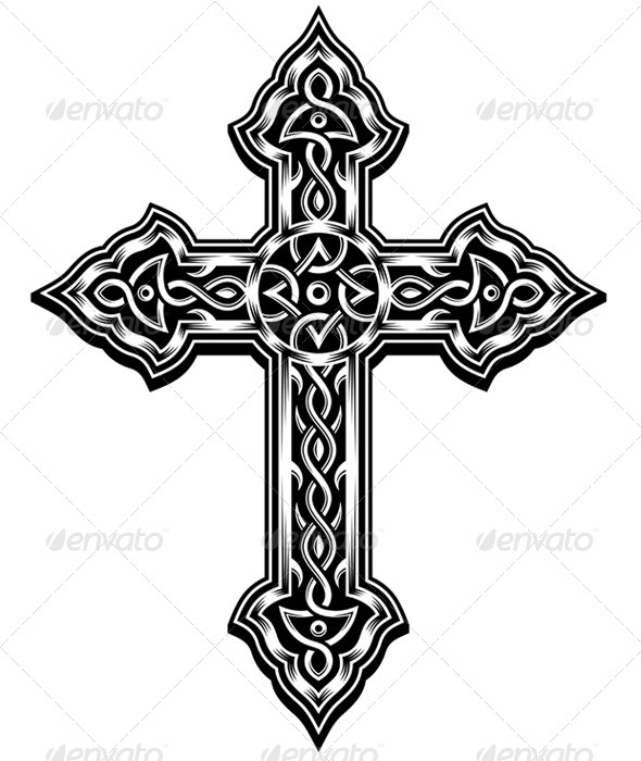 Ornate Cross Vector  Religion  Download