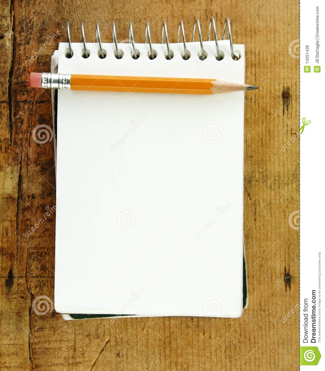 Pencil On Small Pad Of Paper Royalty Free Stock Image   Image