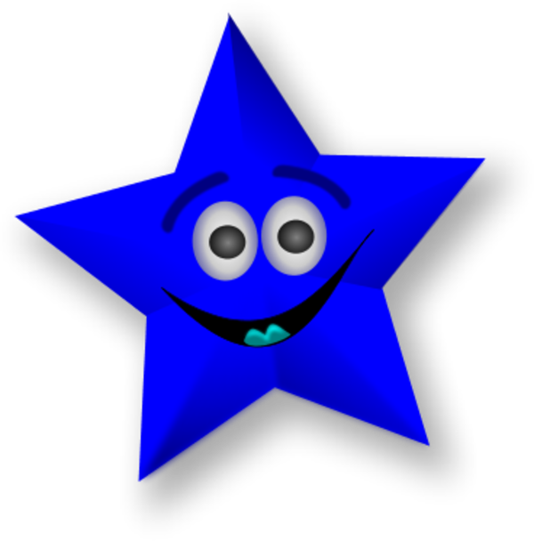 Smiling Star   Vector Clip Art