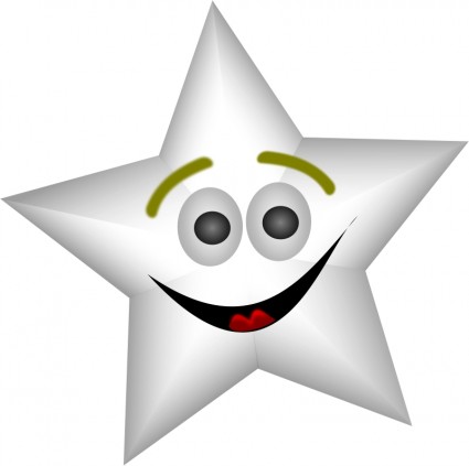 Smiling Star With Transparency Free Vector In Open Office Drawing Svg