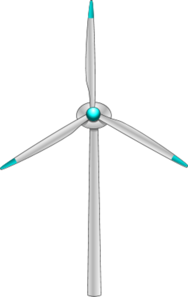 Wind Turbine   Vector Clip Art