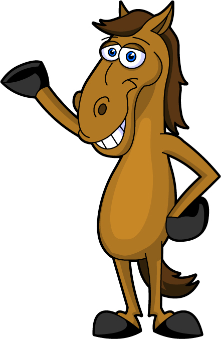 A165c Cartoon Horse Clipart   Trout Creek Feed And Tack   Clipart