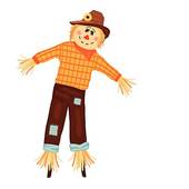 Autumn Celebrations With Scarecrow   Clipart Graphic