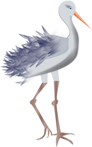 Bird With Legs Clip Art At Clker Com   Vector Clip Art Online Royalty    