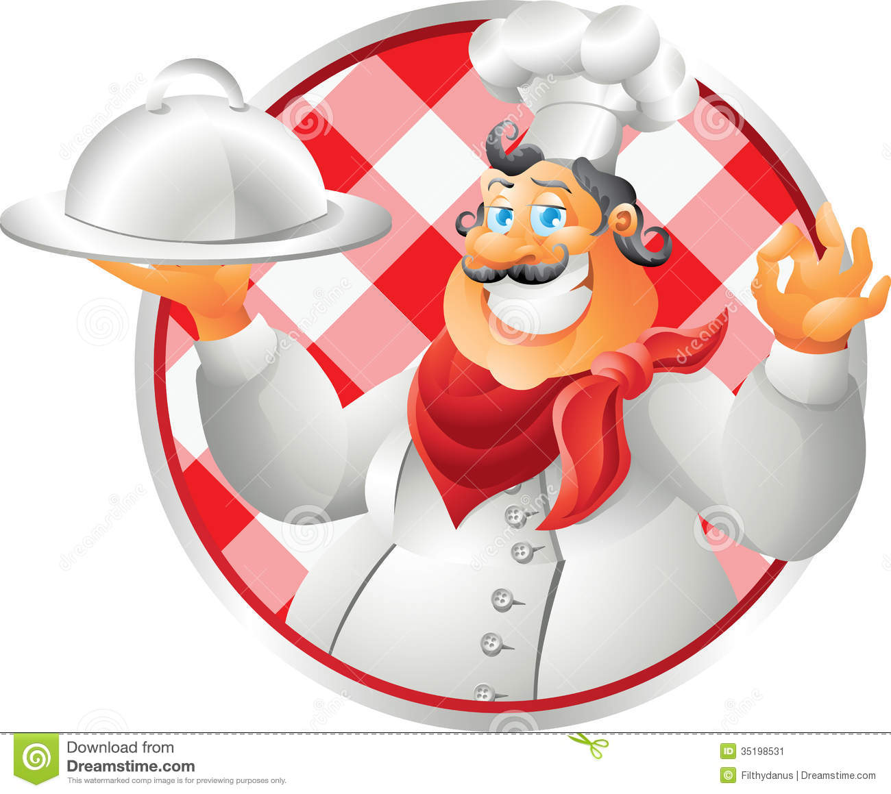 Bust Chef Table Cloth Stock Image   Image  35198531