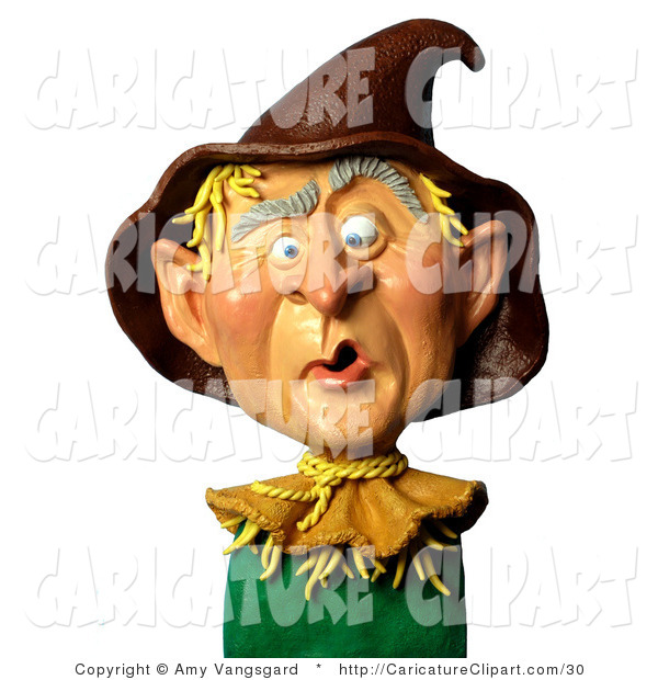 Clip Art Of A 3d George W Bush As A Scarecrow With A Brown Hat By Amy    