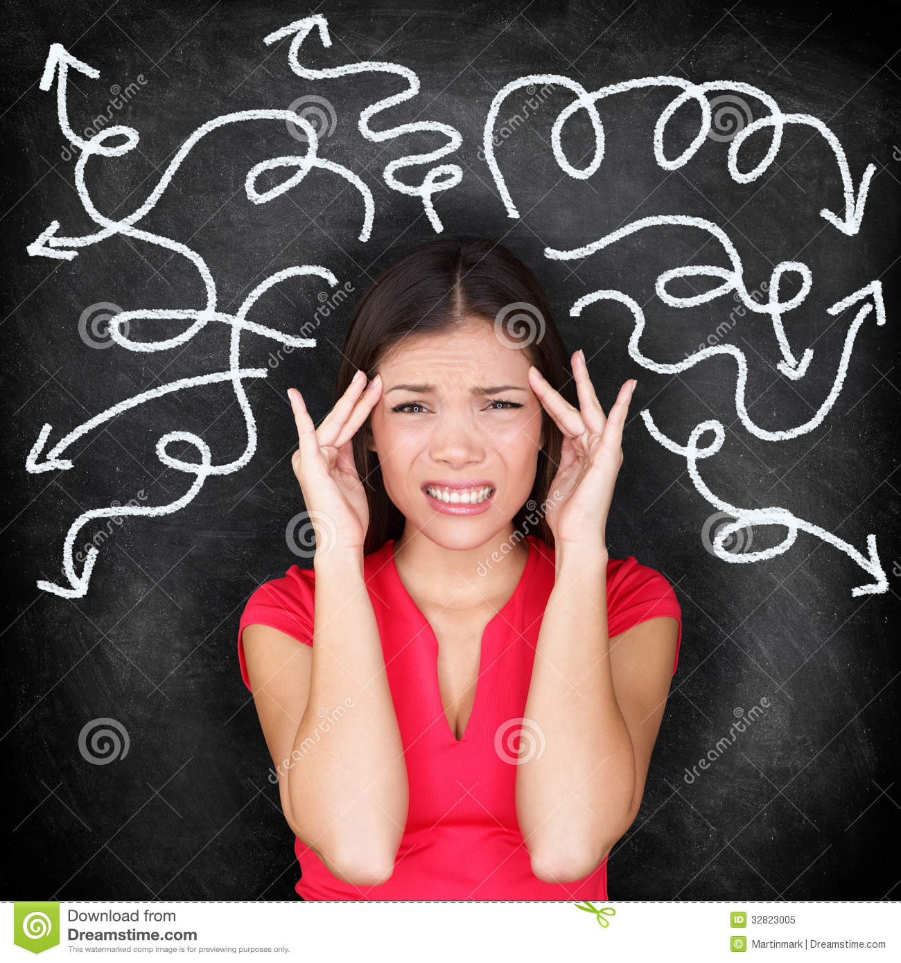 Confused Woman   People Feeling Confusion Royalty Free Stock Photo