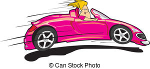 Crazy Driver   Pink Sports Car   Speed Limits Crazy Woman