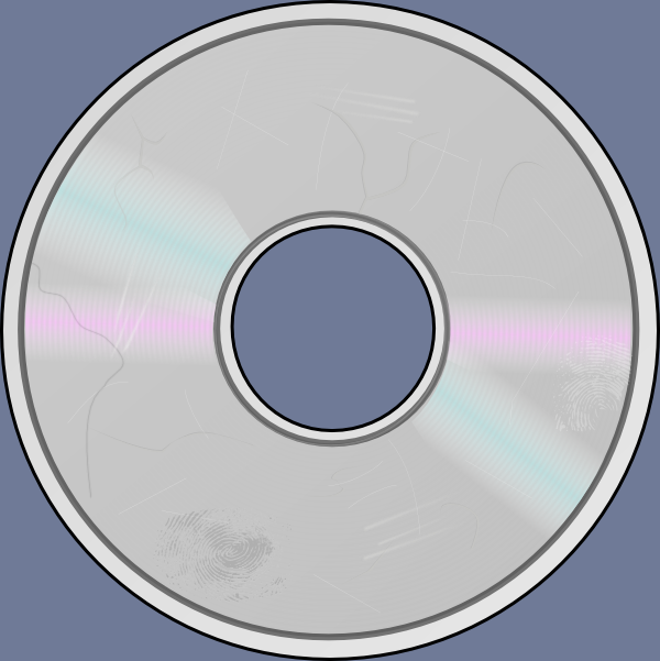 Damaged Compact Disc Clip Art At Clker Com   Vector Clip Art Online