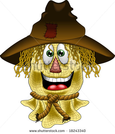     Graphic Depicting A Happy Scarecrow Face   18243340   Shutterstock