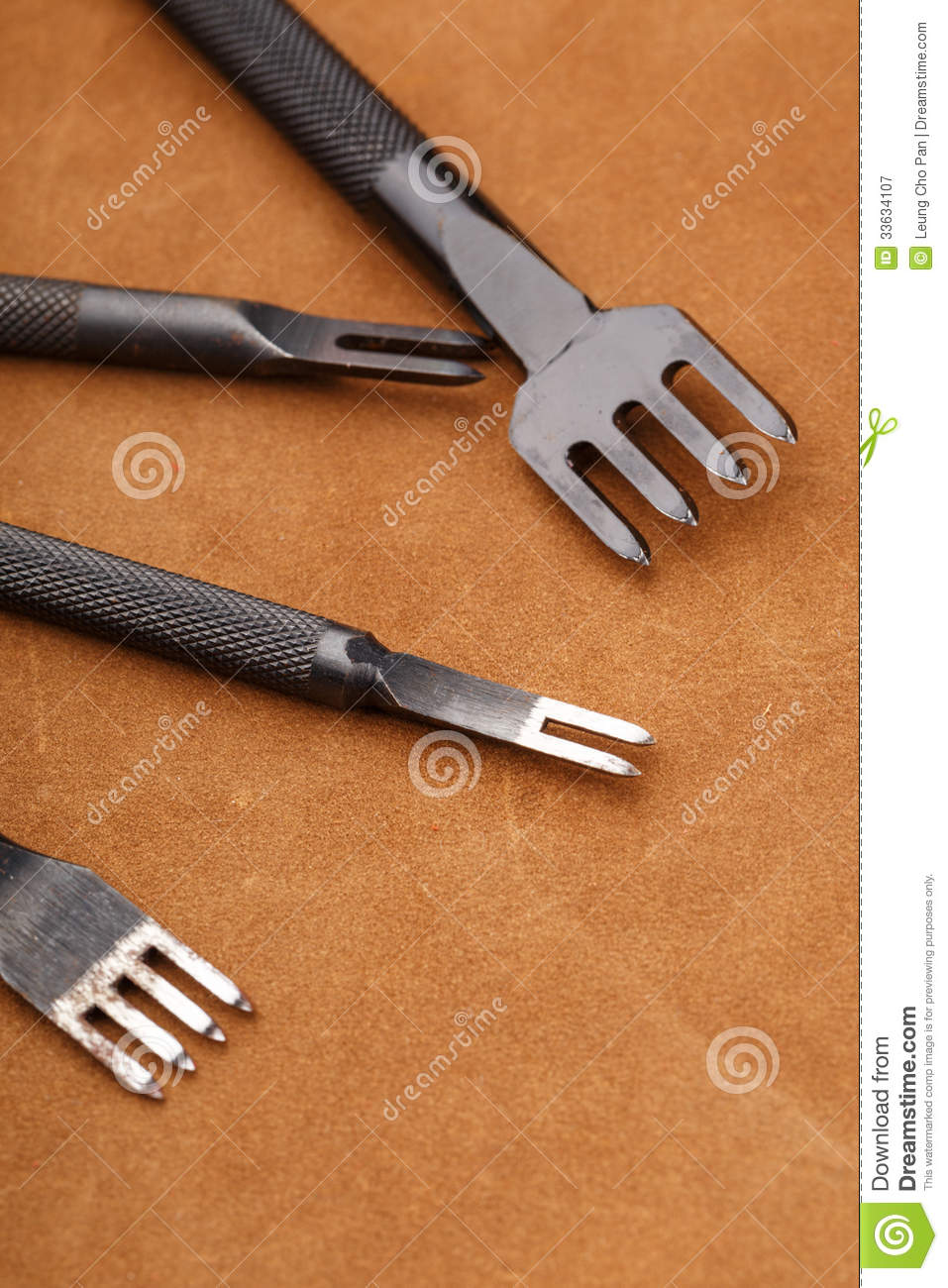 Homemade Leather Craft Tool Royalty Free Stock Photography   Image    